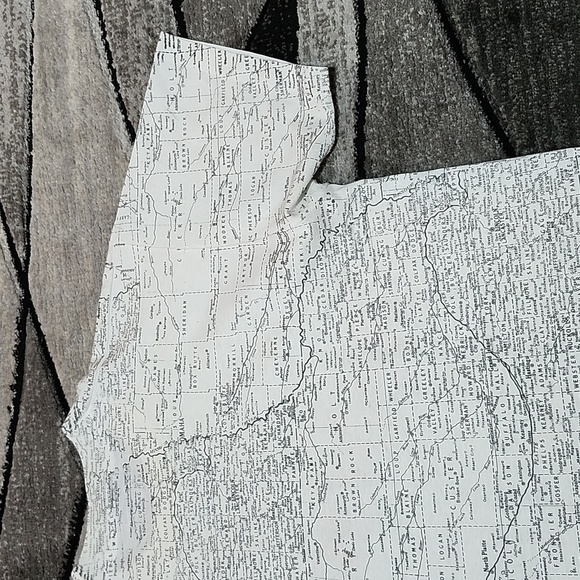 VINTAGE NEBRASKA ALL-OVER STATE MAP CREW-NECK GRAPHIC TEE-SHIRT UNISEX LARGE - Picture 12 of 14